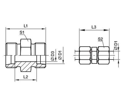 G 直通接頭、PARKER卡套接頭、PARKER接頭