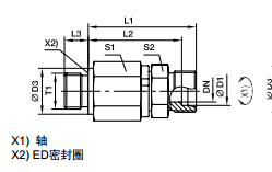 DG-R 英制外螺紋滾珠軸承旋轉(zhuǎn)接頭、PARKER卡套接頭、PARKER接頭