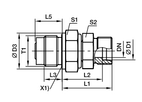 DVGE-R 端直通滑動軸承旋轉(zhuǎn)接頭、parker球閥、PARKER接頭